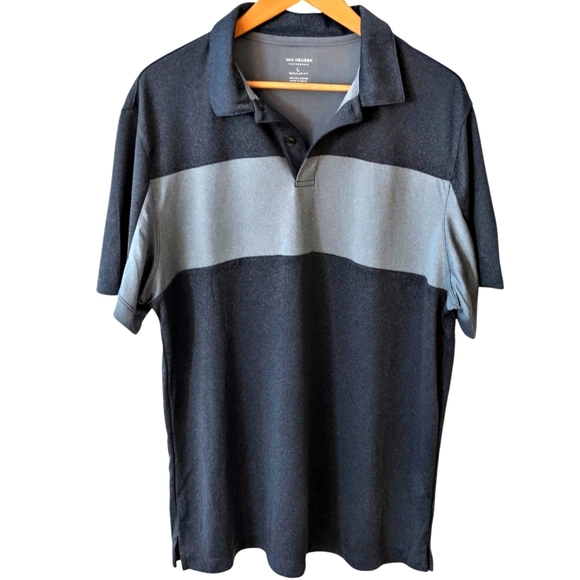 Van Heusen Men's Gray Polo Shirt Size L - Picture 1 of 7